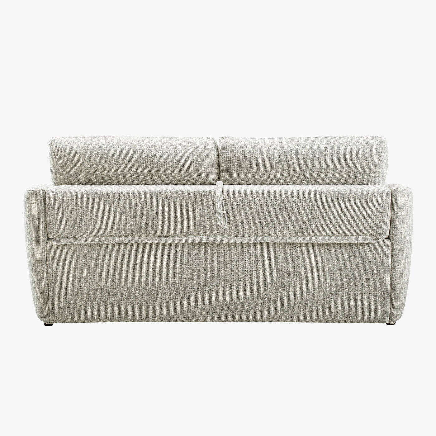 DAEL Canapé 3 places convertible matelas 12 cm en tissu beige - Canapés convertibles - Mobilier Deco