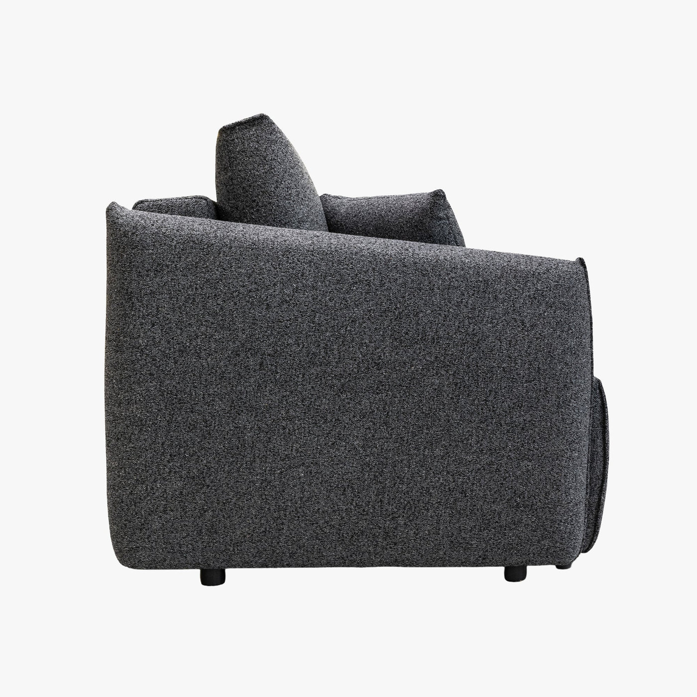 DAYLA Canapé 3 places convertible en tissu bleu - Canapé d'angle convertible - Mobilier Deco