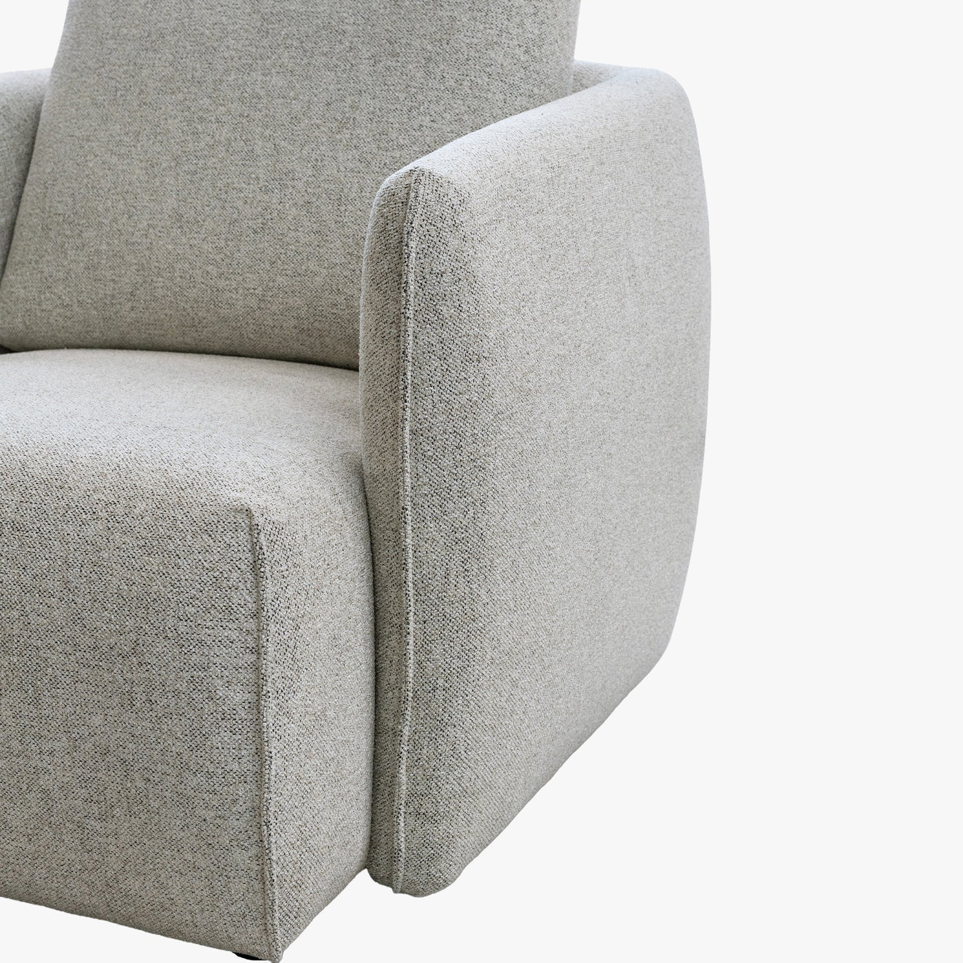 DAYLA Fauteuil en tissu beige - Fauteuils - Mobilier Deco