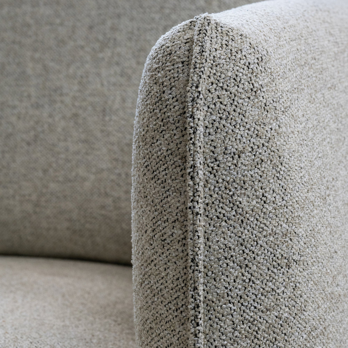 DAYLA Fauteuil en tissu beige - Fauteuils - Mobilier Deco