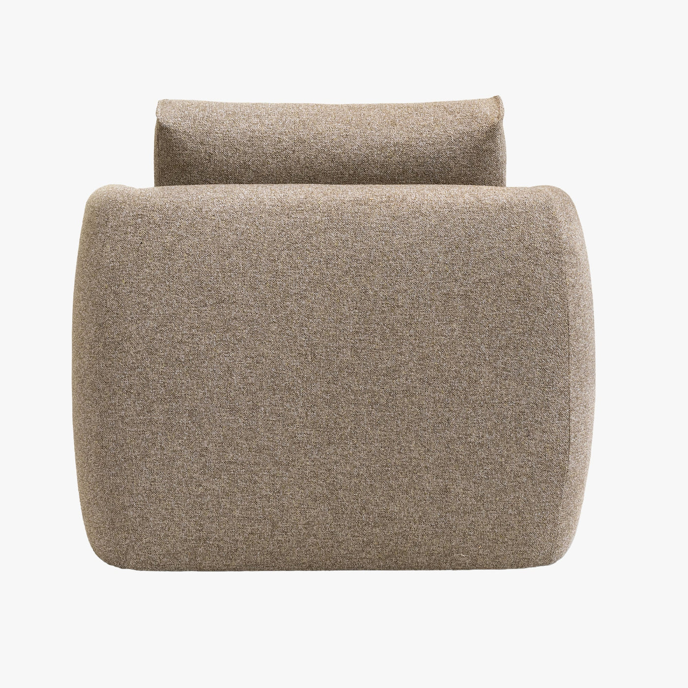 DAYLA Fauteuil en tissu taupe - Fauteuils - Mobilier Deco