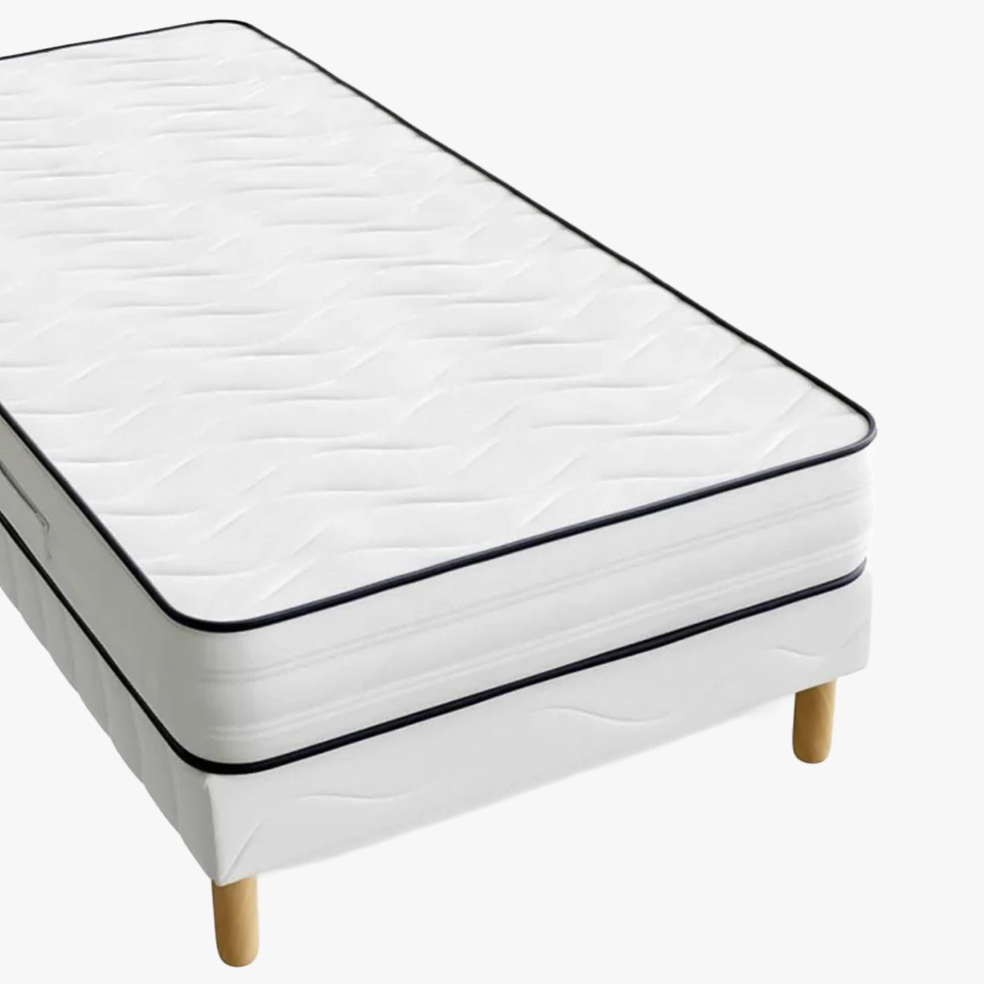 DODO SINGLE H20 Ensemble sommier+matelas 20 cm 90x190 - Ensemble literie - Mobilier Deco