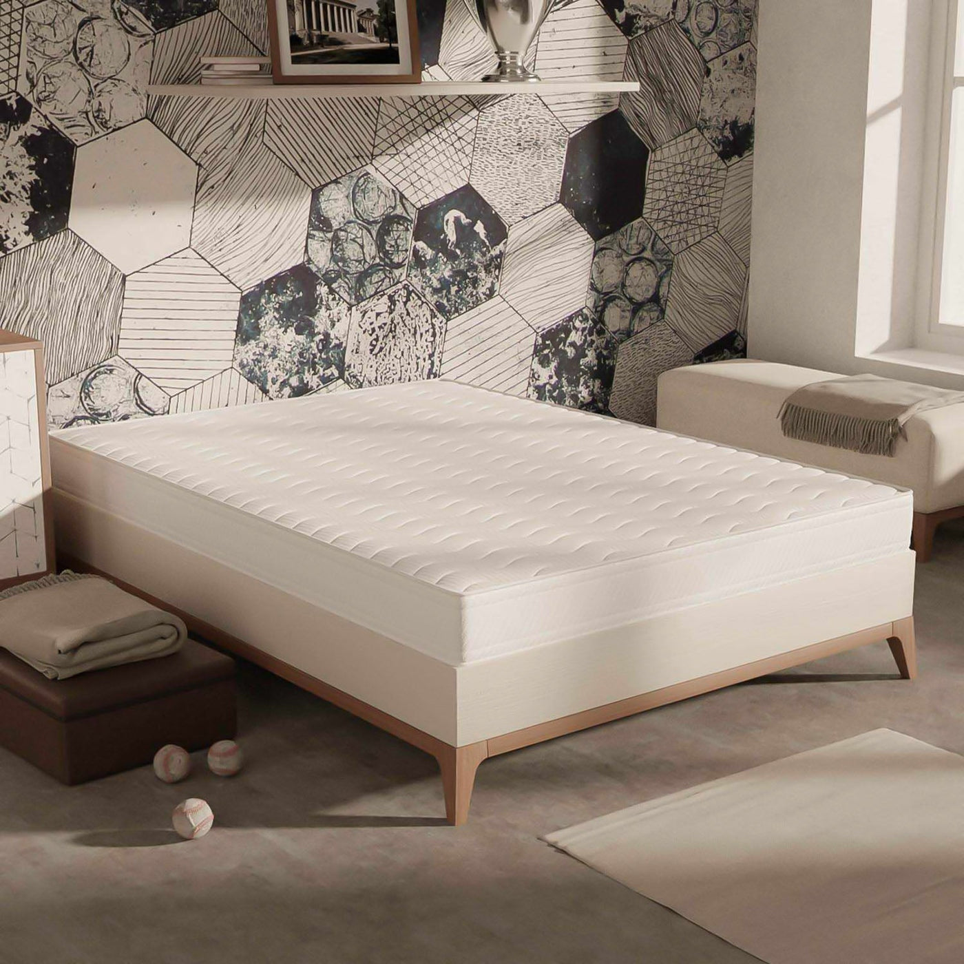 DREAM Matelas Eco 140x190 15 cm - Matelas - Mobilier Deco