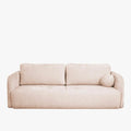DRIXY Canapé 3 places convertible avec coffre en tissu beige