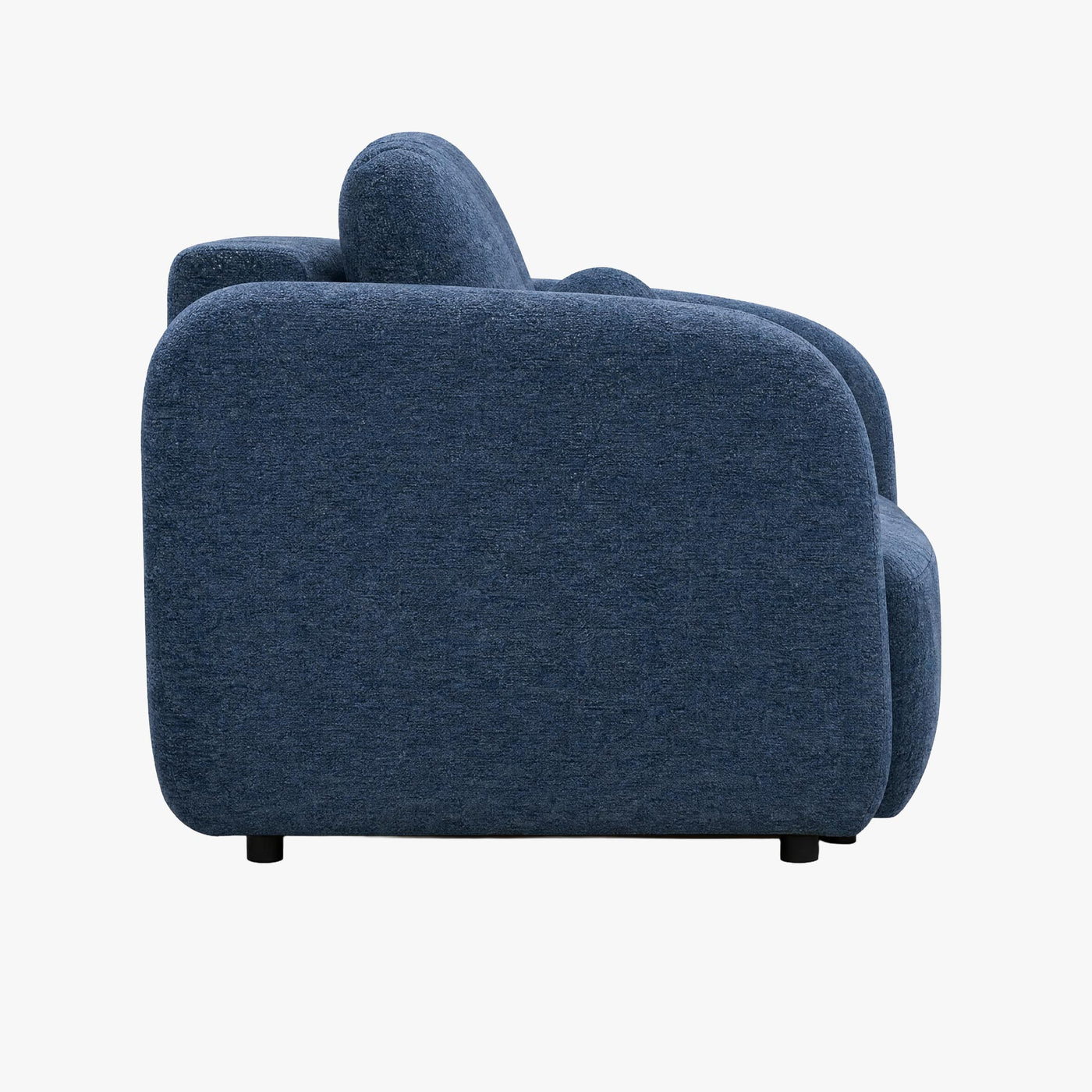 DRIXY Canapé 3 places convertible avec coffre en tissu bleu foncé - Canapés convertibles - Mobilier Deco