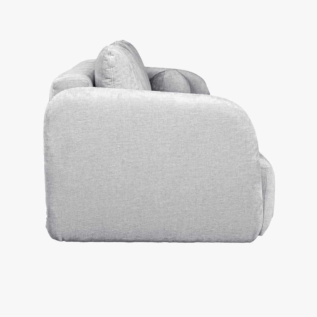 DRIXY Canapé 3 places convertible avec coffre en tissu gris - Canapés convertibles - Mobilier Deco
