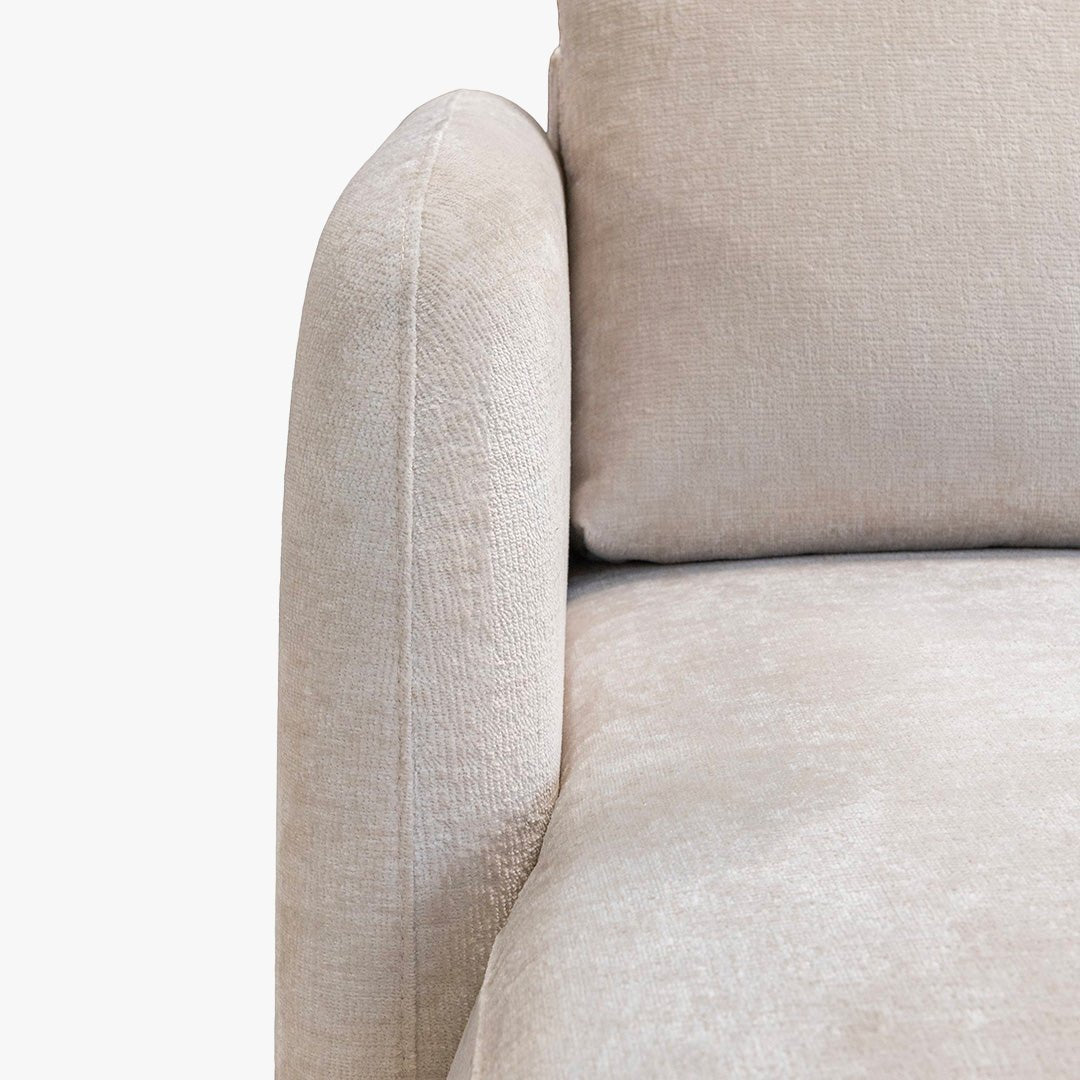 DRIXY Canapé d'angle convertible avec coffre en tissu beige - Angle gauche - Canapé d'angle convertible - Mobilier Deco