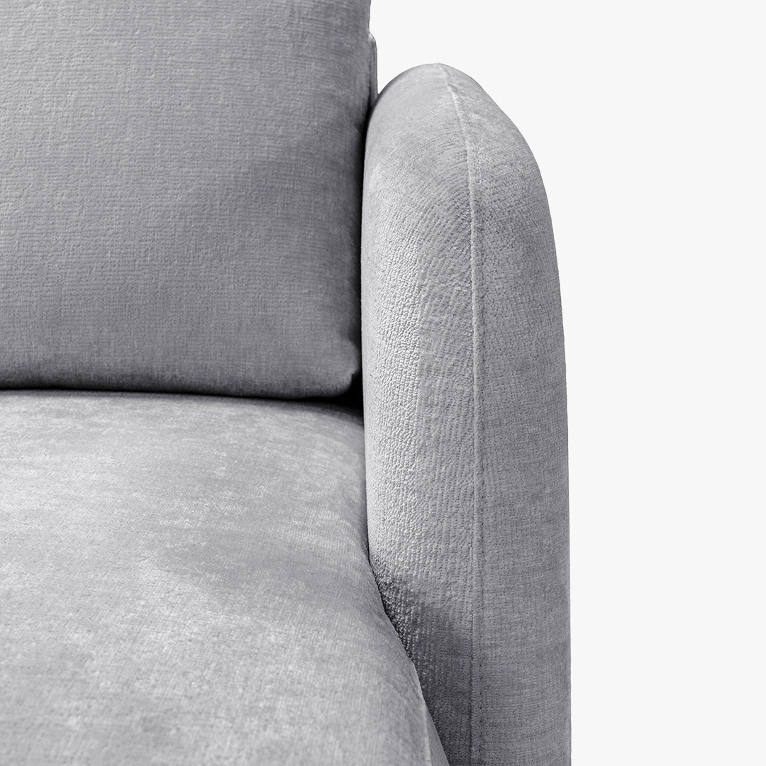 DRIXY Canapé d'angle convertible avec coffre en tissu gris - Angle droit - Canapé d'angle convertible - Mobilier Deco