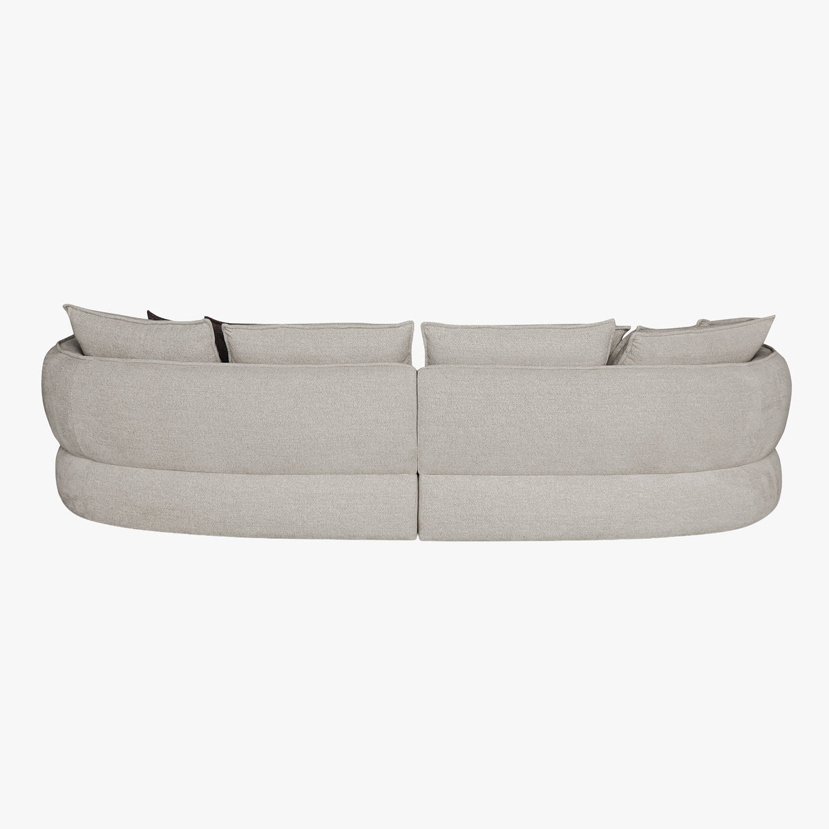 AZRA Canapé 3 places en tissu beige