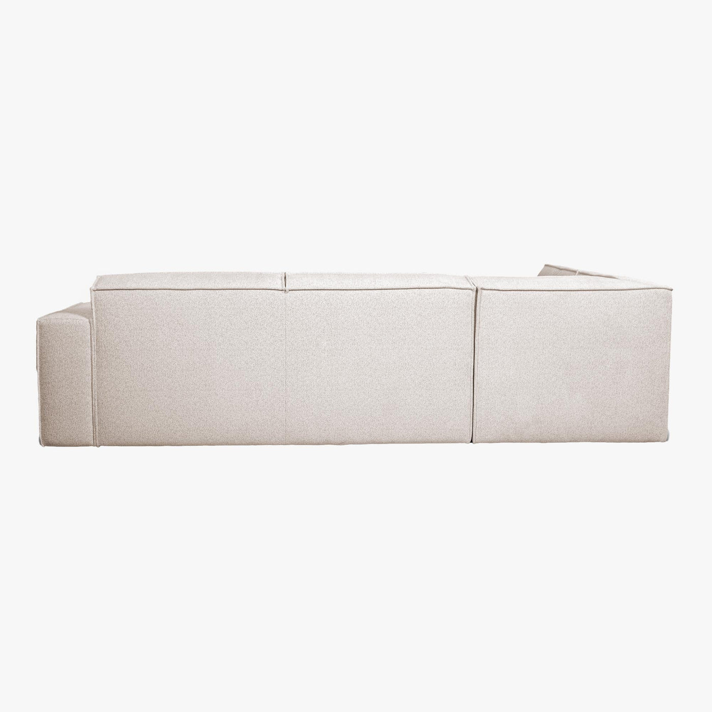 ELIA Canapé d'angle en tissu beige - Angle gauche - Canapés d'angle - Mobilier Deco