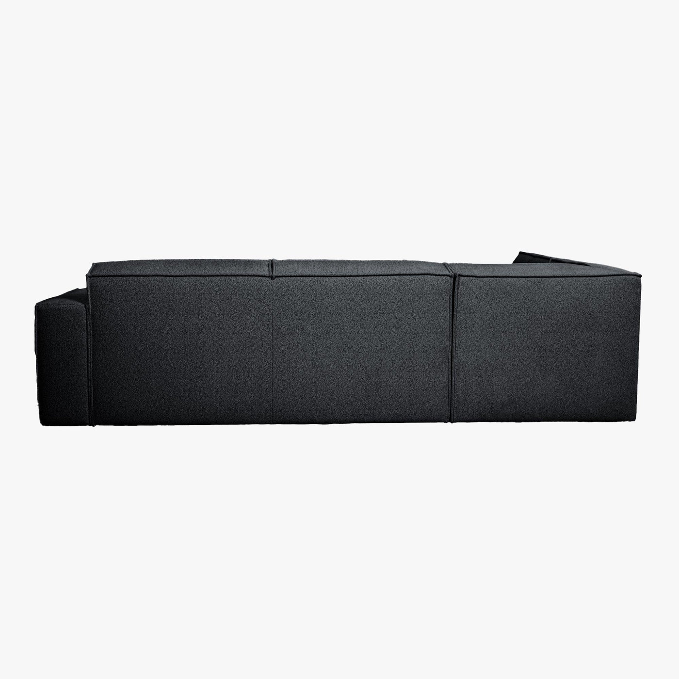 ELIA Canapé d’angle en tissu gris anthracite - Angle gauche - Canapés d'angle - Mobilier Deco