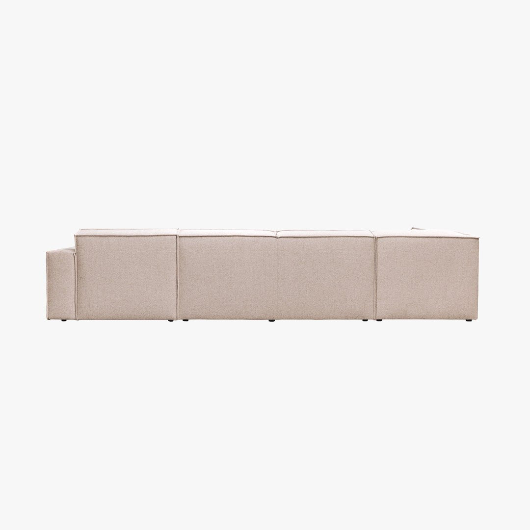 ELIA XL Canapé panoramique en tissu beige - Angle droit - Canapés panoramiques - Mobilier Deco