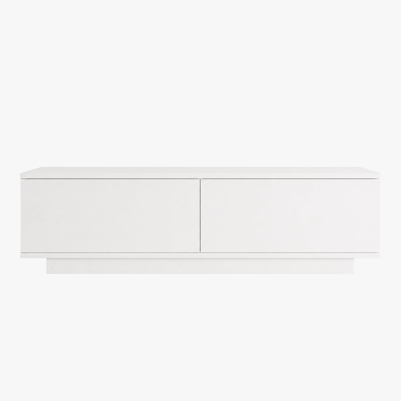 ELONIE Meuble TV 2 portes blanc - Meuble TV - Mobilier Deco