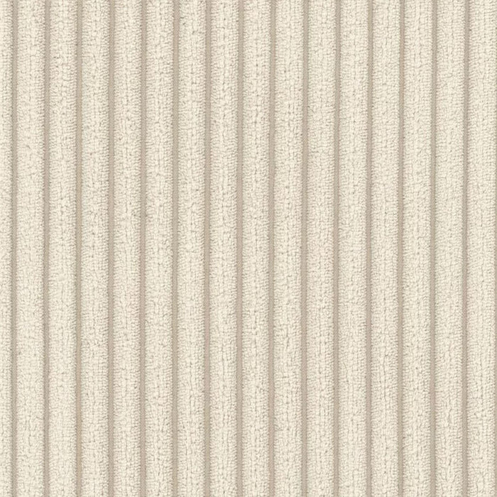 EMILIA Canapé d'angle convertible avec coffre en velours côtelé beige - Angle droit