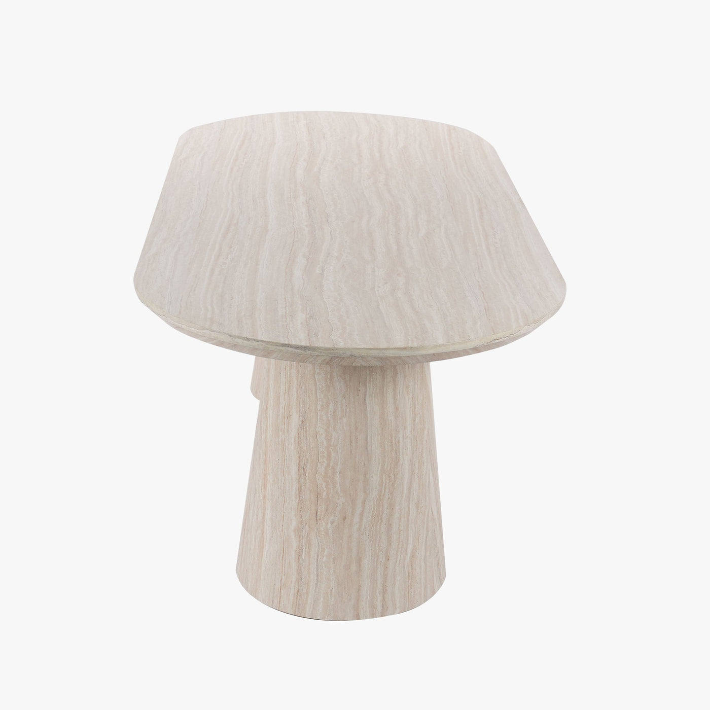ENAYA Table à manger ovale couleur bois clair 220 cm - Table à manger - Mobilier Deco