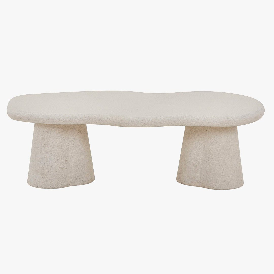 FARO Table basse couleur ciment 130 cm - Table basse - Mobilier Deco