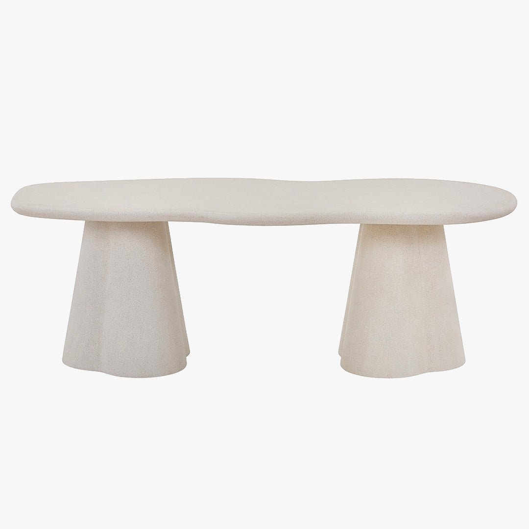 FARO XL Table à manger couleur ciment 220 cm - Table à manger - Mobilier Deco