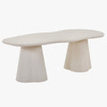 FARO XL Table à manger couleur ciment 220 cm