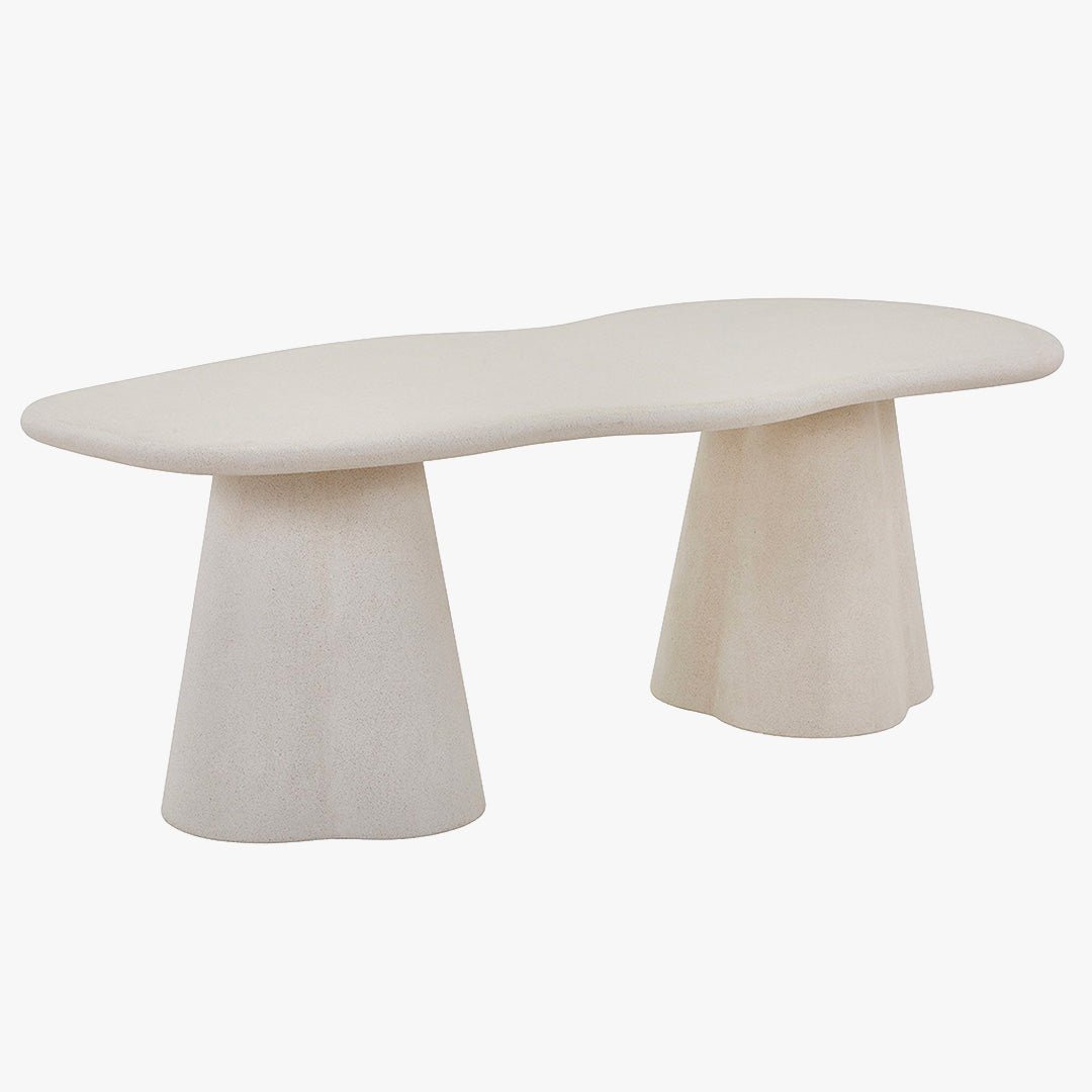 FARO XL Table à manger couleur ciment 220 cm - Table à manger - Mobilier Deco