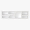 FIANA Meuble TV 7 niches blanc