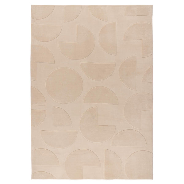 FOCUS Tapis en tissu doux à motif beige - 160x230 cm