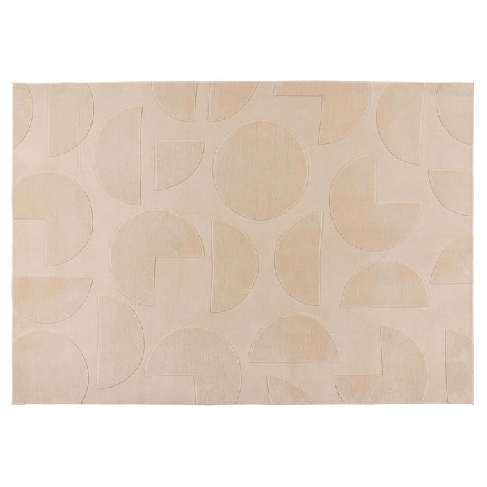 FOCUS Tapis en tissu doux à motif beige - 160x230 cm