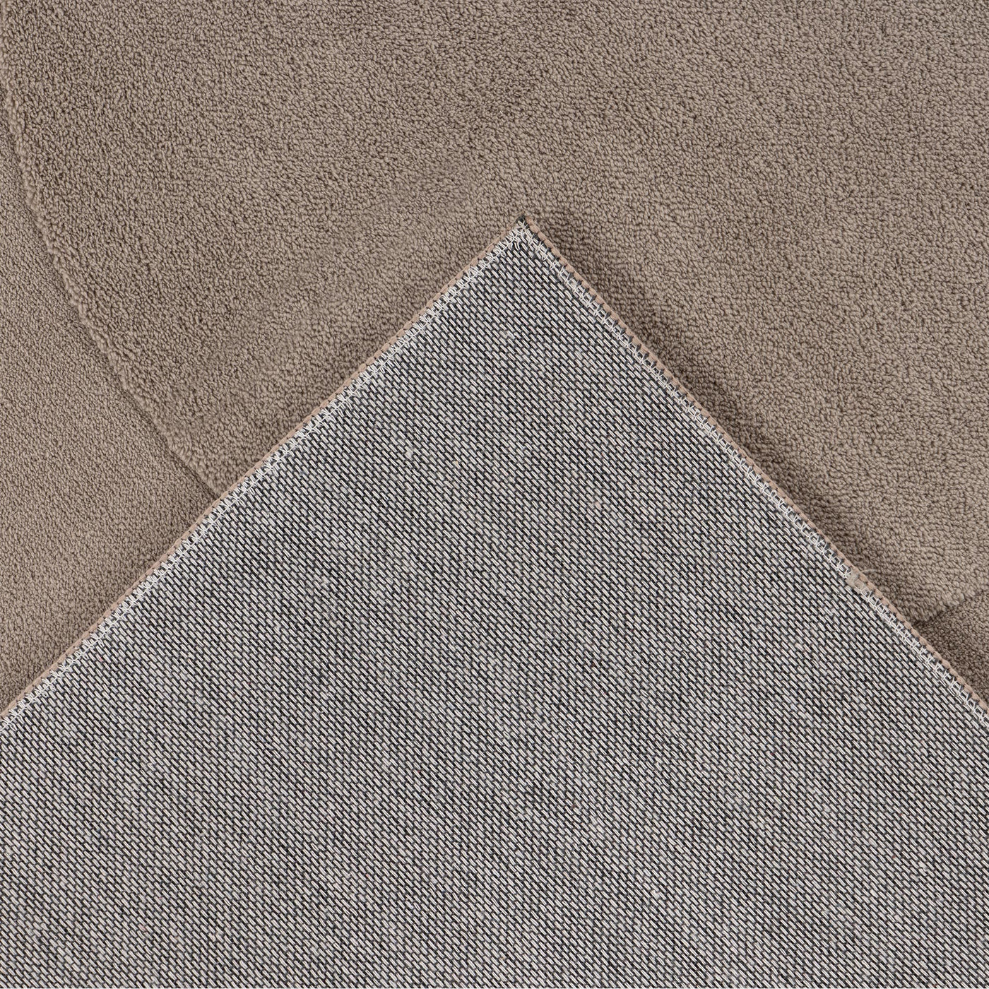 FOCUS Tapis en tissu doux à motif taupe - 160x230 cm - Tapis - Mobilier Deco