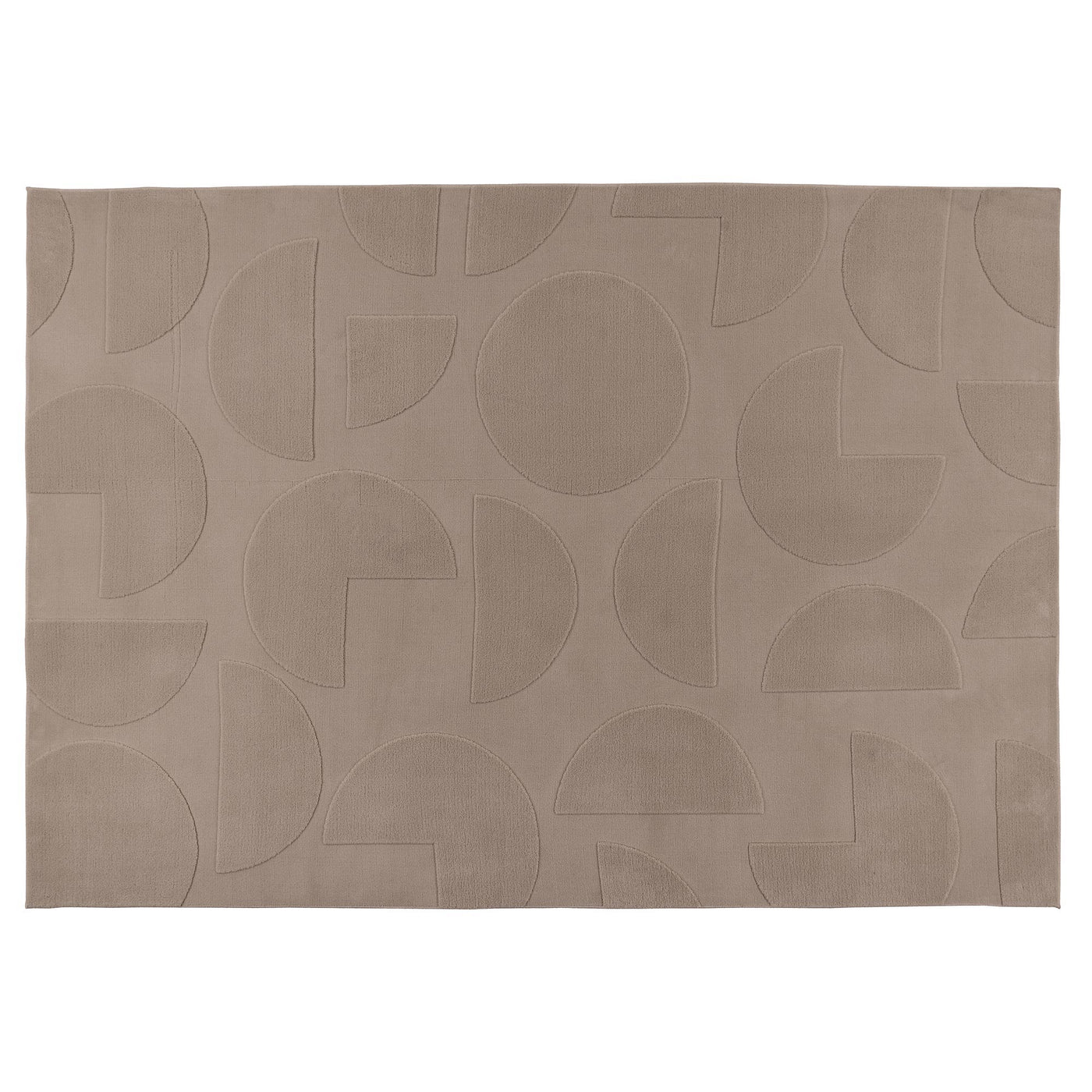 FOCUS Tapis en tissu doux à motif taupe - 160x230 cm - Tapis - Mobilier Deco