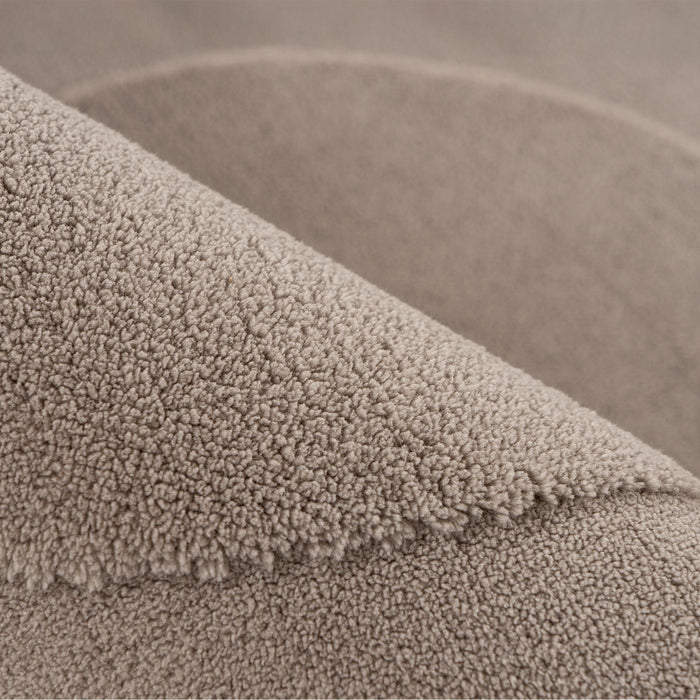 FOCUS Tapis en tissu doux à motif taupe - 160x230 cm