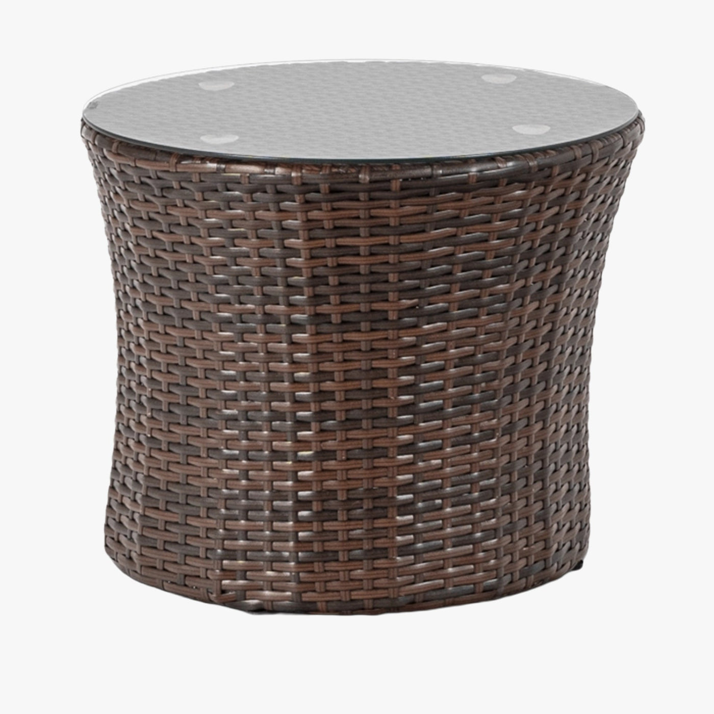 FRIO Ensemble de mobilier de jardin 2 places beige avec table en verre - Mobilier de jardin - Mobilier Deco