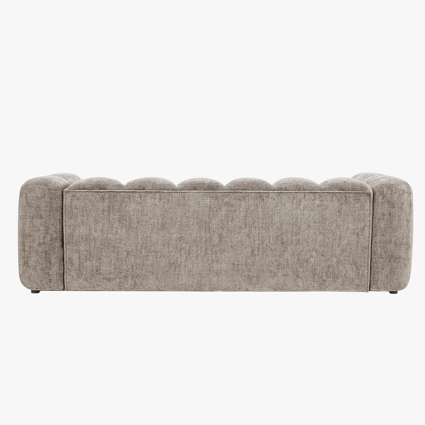 GABY Canapé 3 places en tissu taupe - Canapés fixes - Mobilier Deco