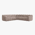 GABY XL Canapé d'angle réversible en tissu taupe