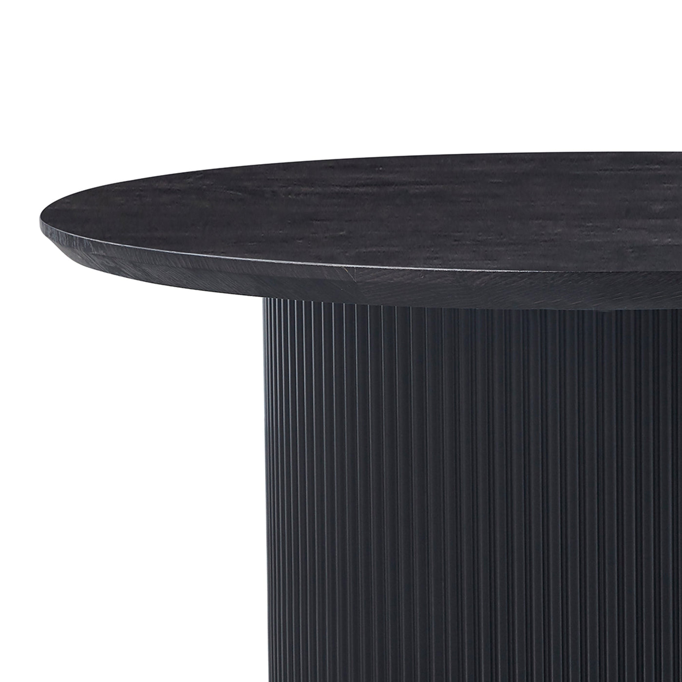 GALIA Table basse ronde couleur marron foncé D80 cm - Table basse - Mobilier Deco