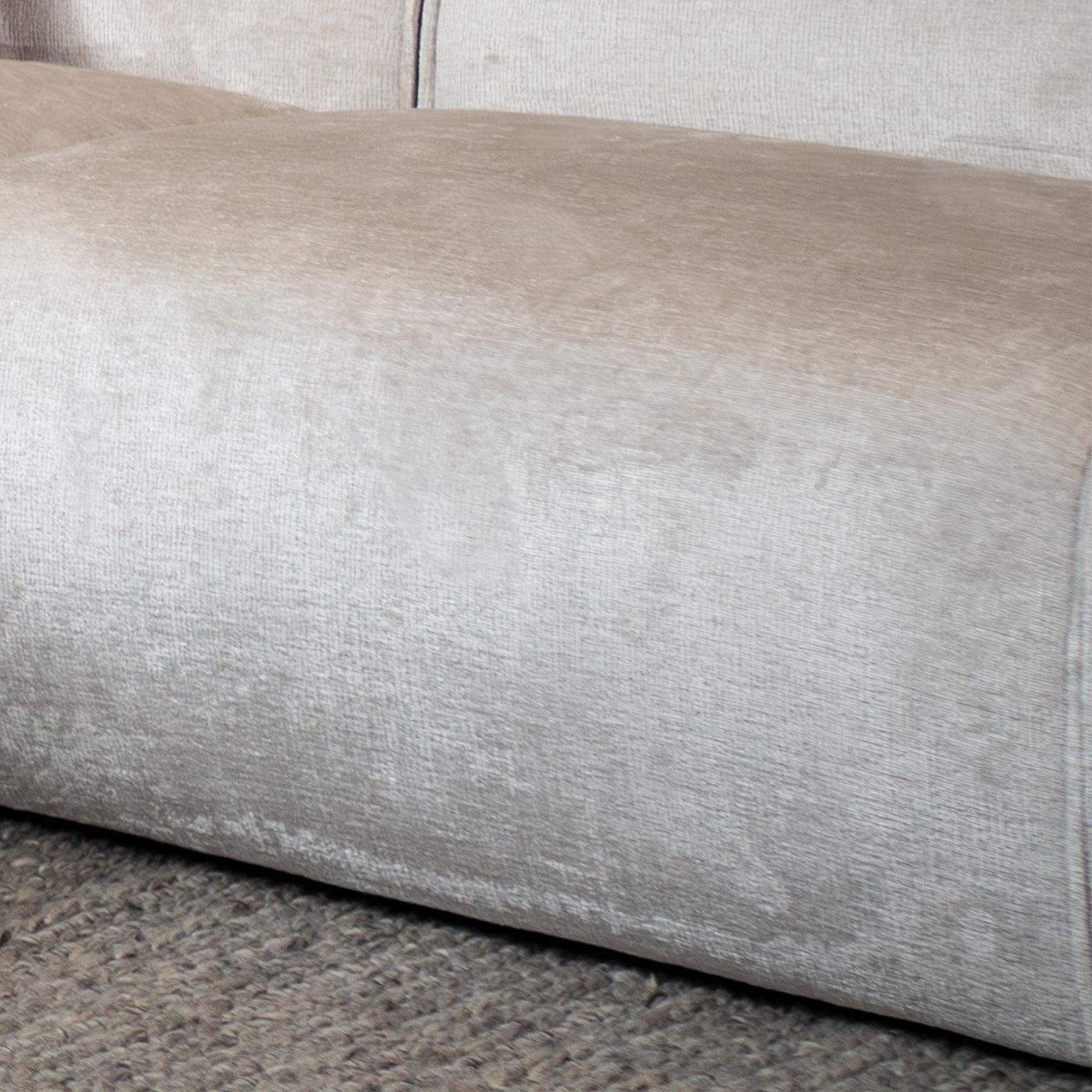 GIULIA Canapé d'angle en tissu beige - Angle gauche - Canapés d'angle - Mobilier Deco