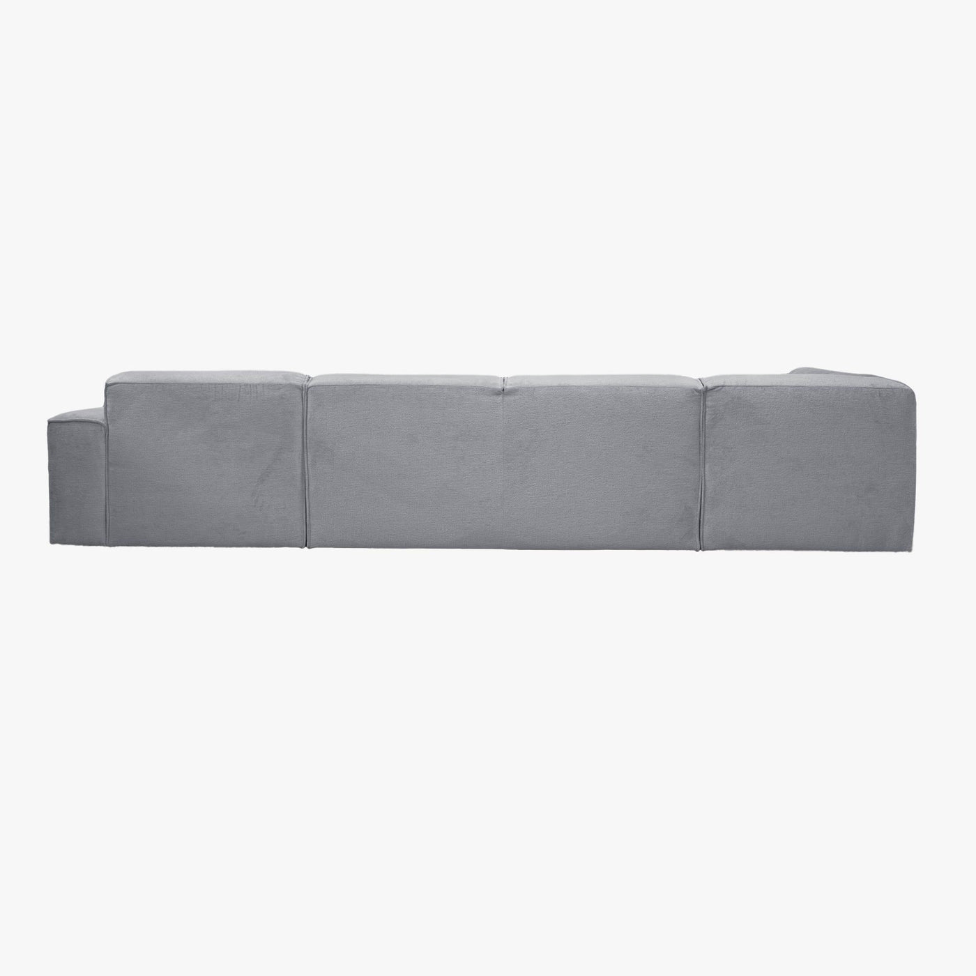 GIULIA Canapé panoramique en tissu gris - Angle gauche - Canapés panoramiques - Mobilier Deco