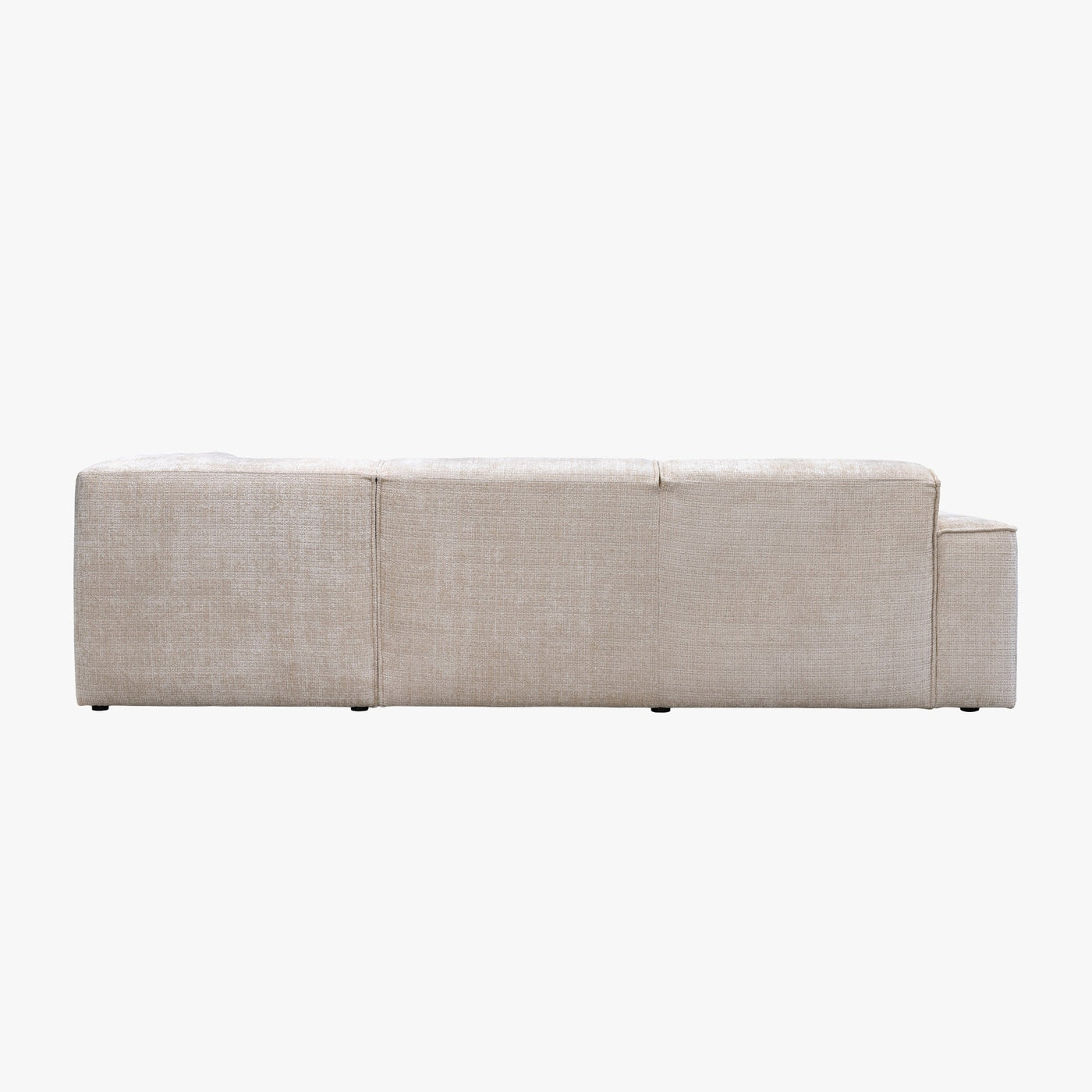 GIULIA XL Canapé d'angle en tissu beige - Angle droit - Canapés d'angle - Mobilier Deco