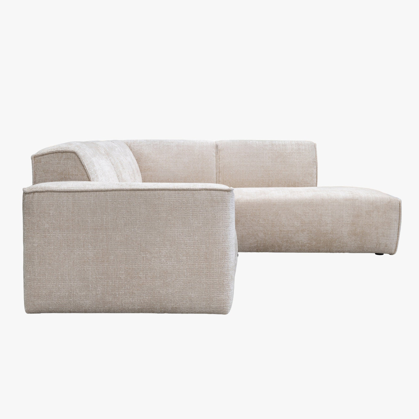 GIULIA XL Canapé d'angle en tissu beige - Angle droit - Canapés d'angle - Mobilier Deco