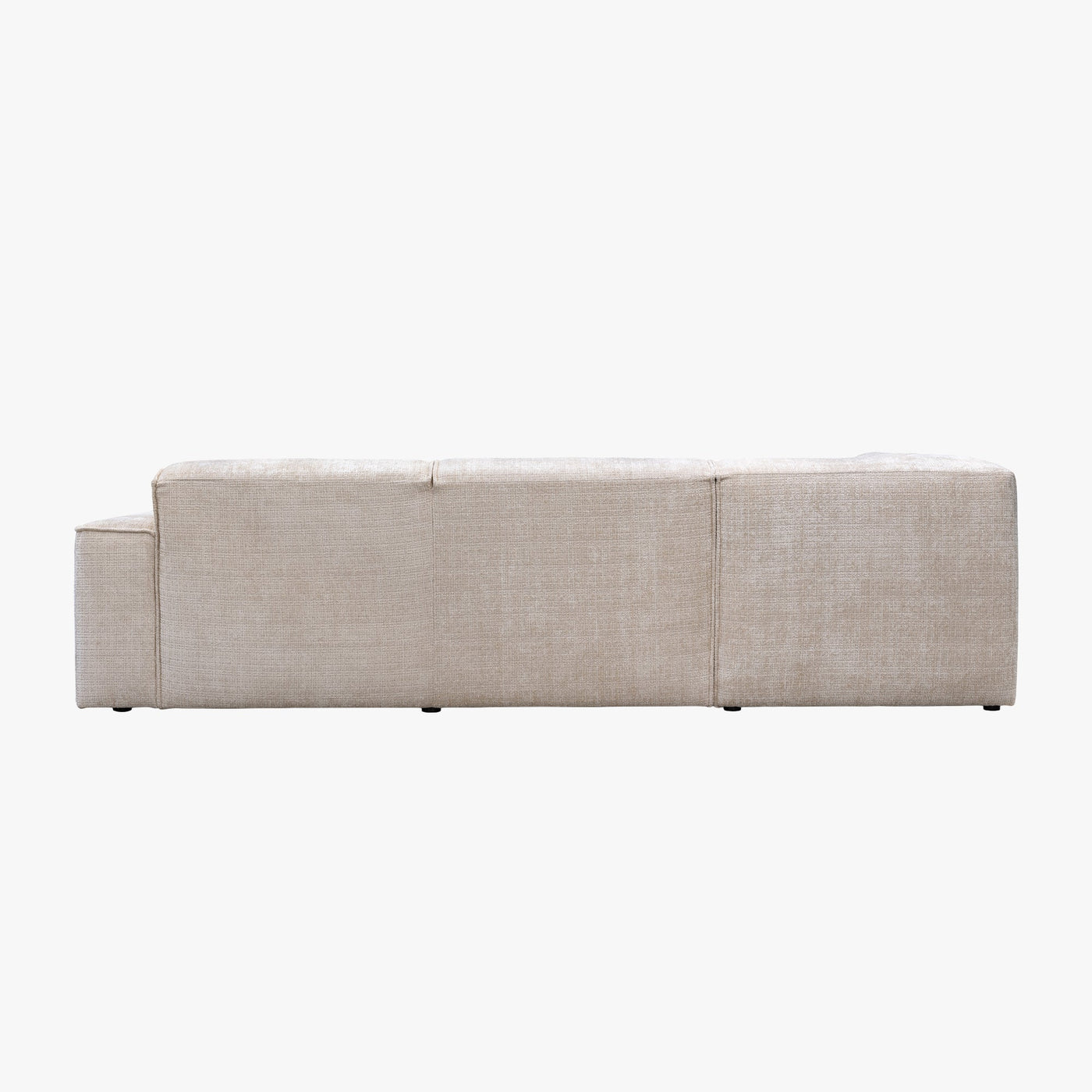 GIULIA XL Canapé d'angle en tissu beige - Angle gauche - Canapés d'angle - Mobilier Deco