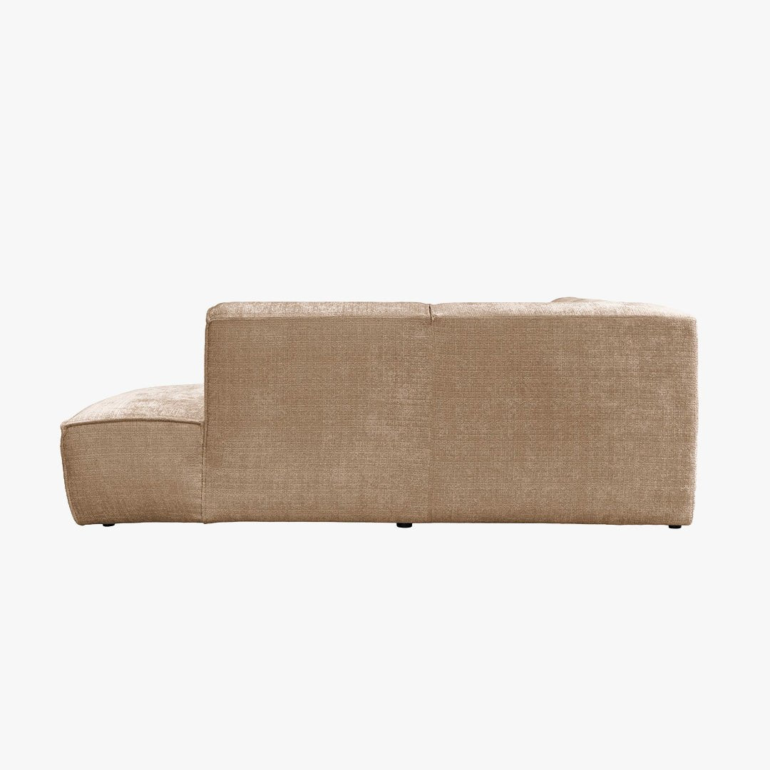 GIULIA XL Canapé d'angle en tissu taupe - Angle droit - Canapés d'angle - Mobilier Deco
