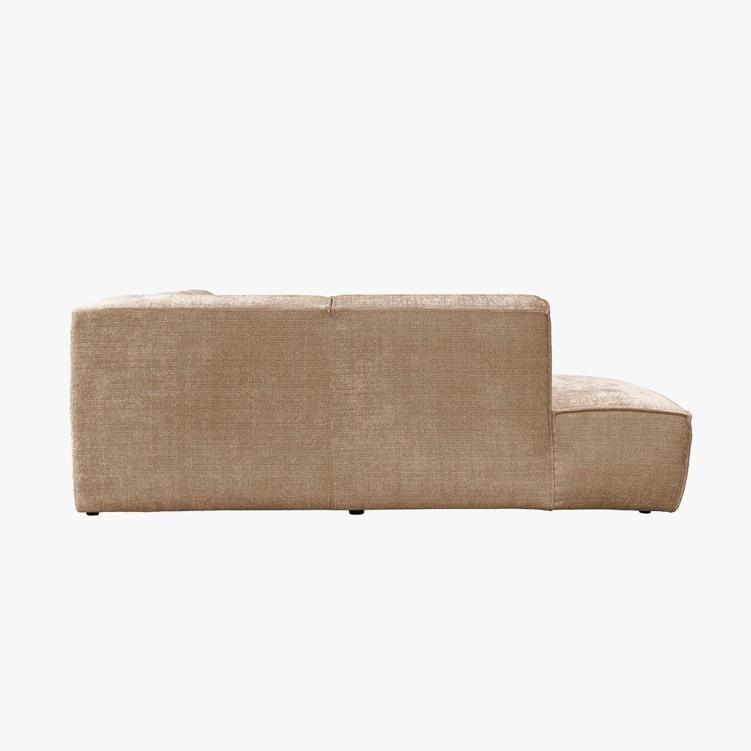 GIULIA XL Canapé d'angle en tissu taupe - Angle gauche - Canapés d'angle - Mobilier Deco