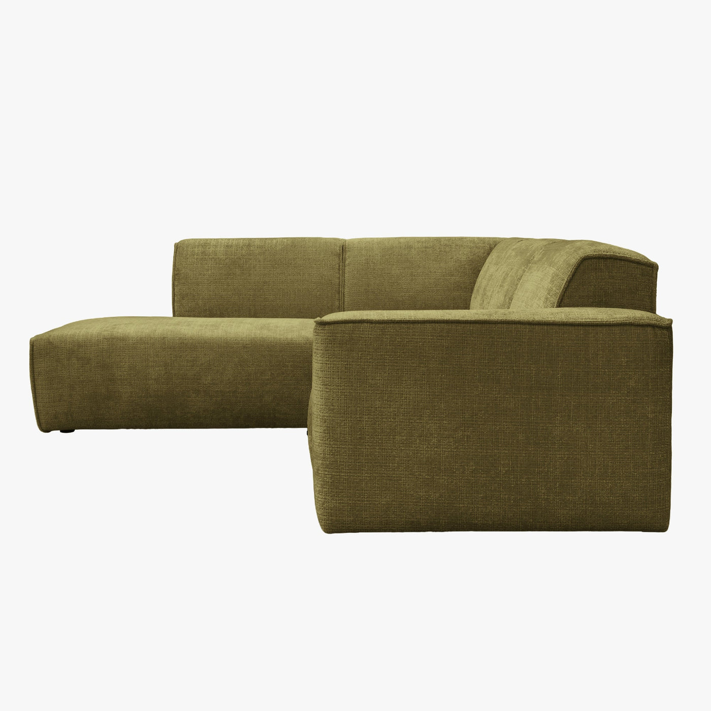 GIULIA XL Canapé d'angle en tissu vert - Angle gauche - Canapés d'angle - Mobilier Deco