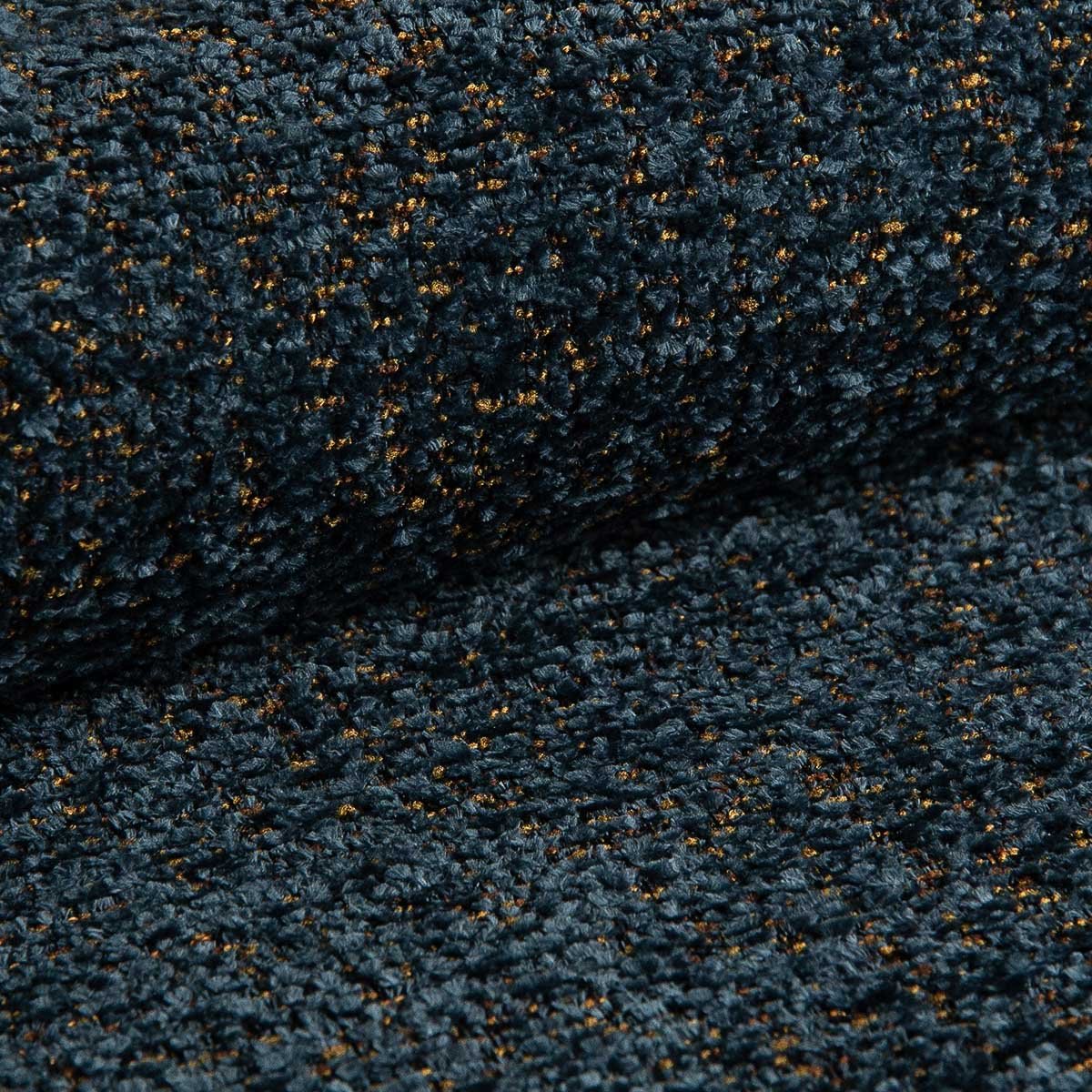 GRACE Canapé d'angle convertible avec coffre en tissu bleu - Angle droit - Canapé d'angle convertible - Mobilier Deco