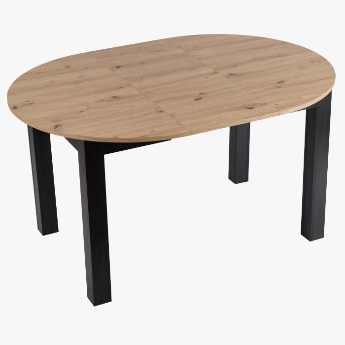 HARRY Table à manger ronde extensible couleur bois clair 102-142 cm - Table à manger - Mobilier Deco