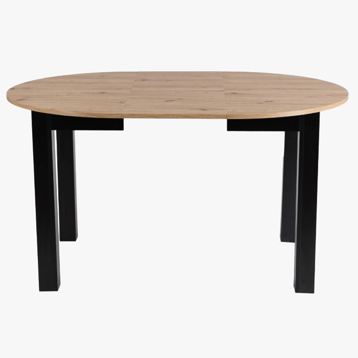 HARRY Table à manger ronde extensible couleur bois clair 102-142 cm - Table à manger - Mobilier Deco