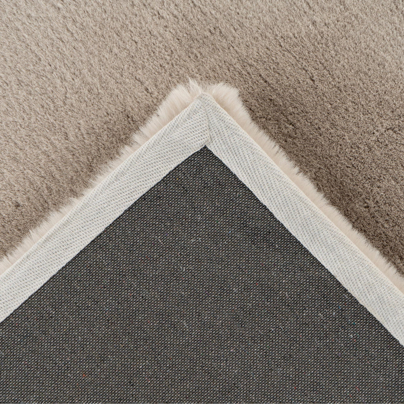 HEAVEN Tapis en tissu doux taupe clair - 160x230 cm - Tapis - Mobilier Deco