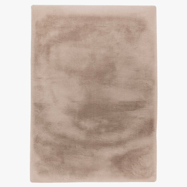 HEAVEN Tapis en tissu doux taupe clair - 160x230 cm