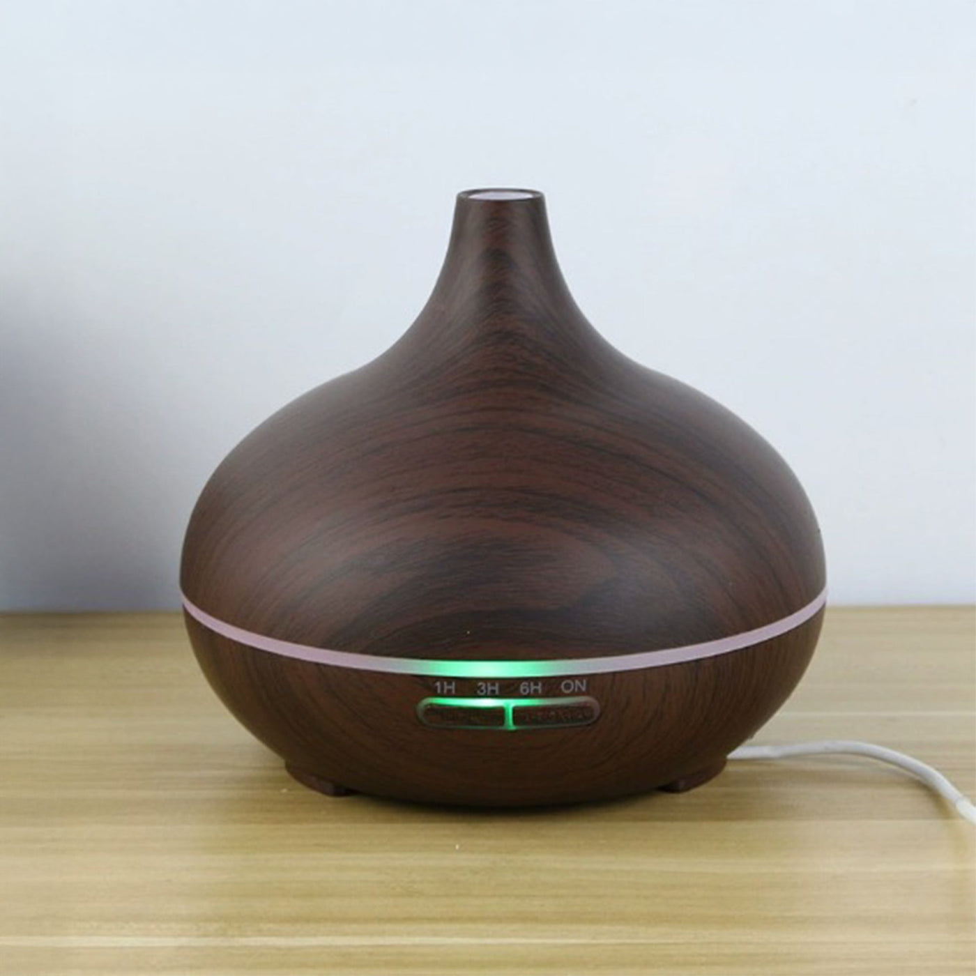 ILAYA Diffuseur d'huiles essentielles couleur bois noir à LED - Diffuseurs - Mobilier Deco