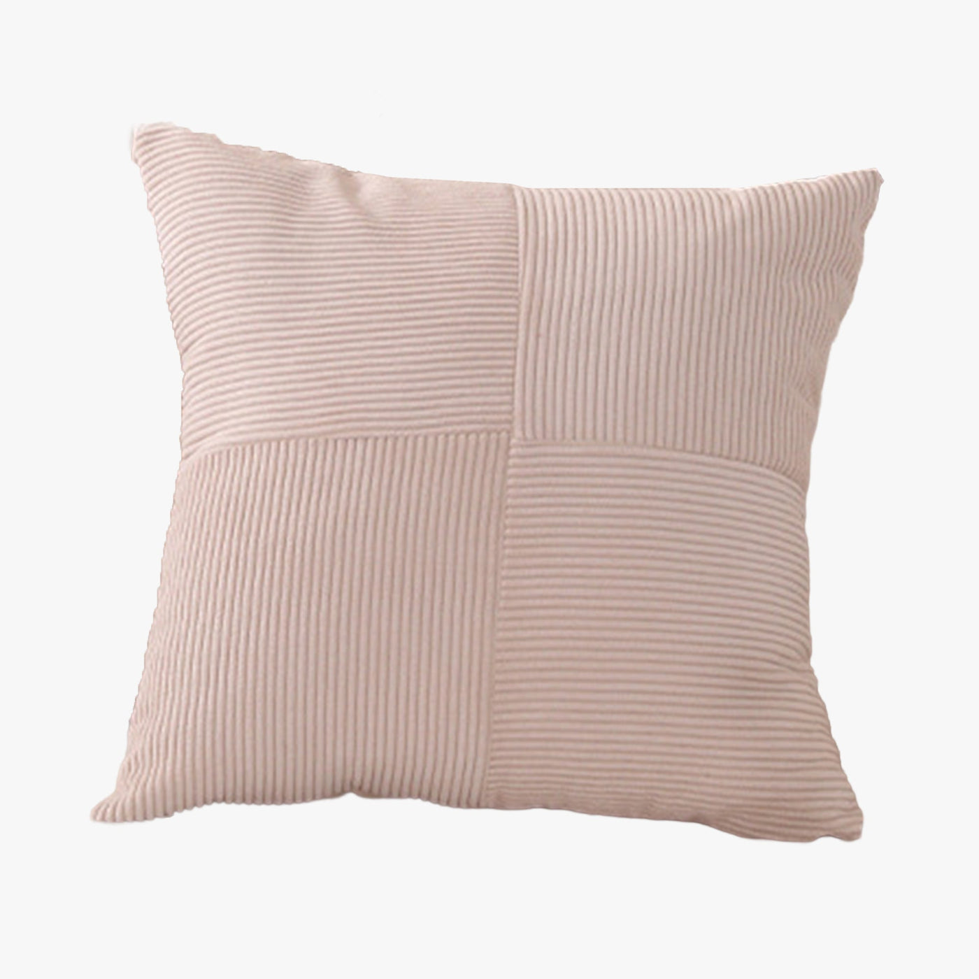 ISYS Coussin carré en tissu côtelé beige 45x45 cm - Coussins - Mobilier Deco