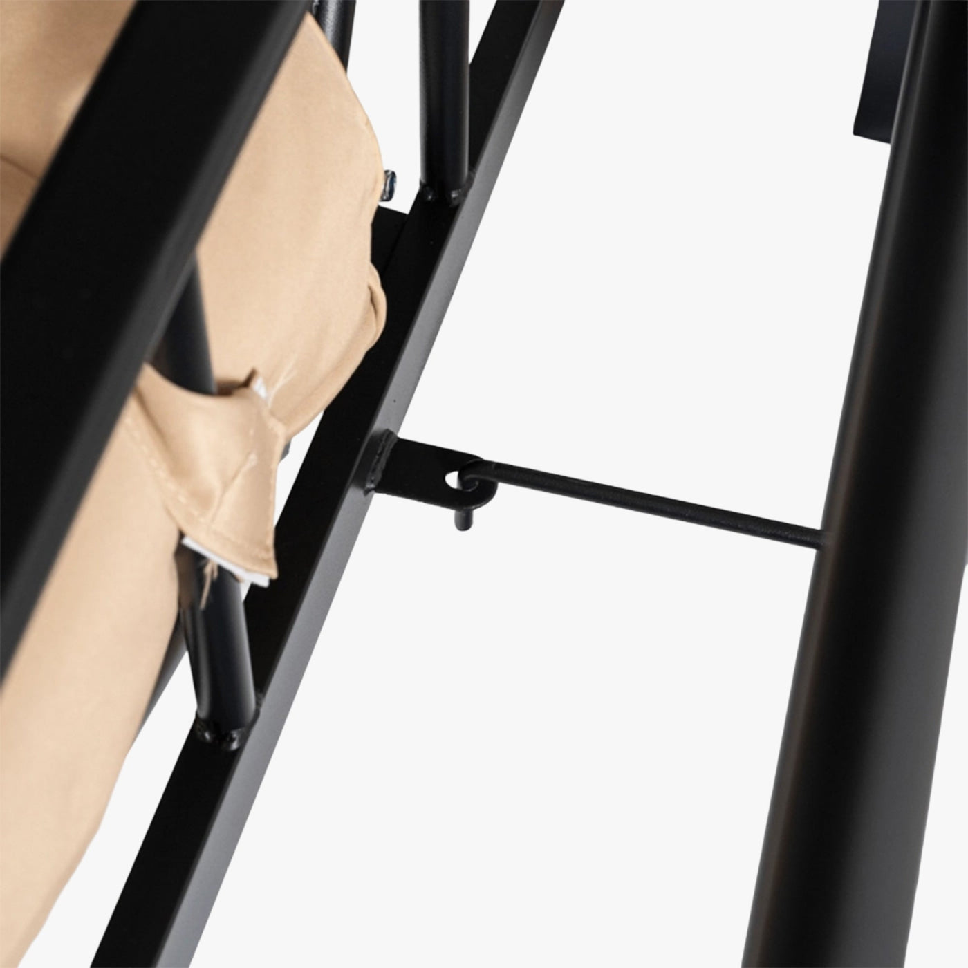 JAMES Balançoire de jardin beige et noir - Mobilier de jardin - Mobilier Deco