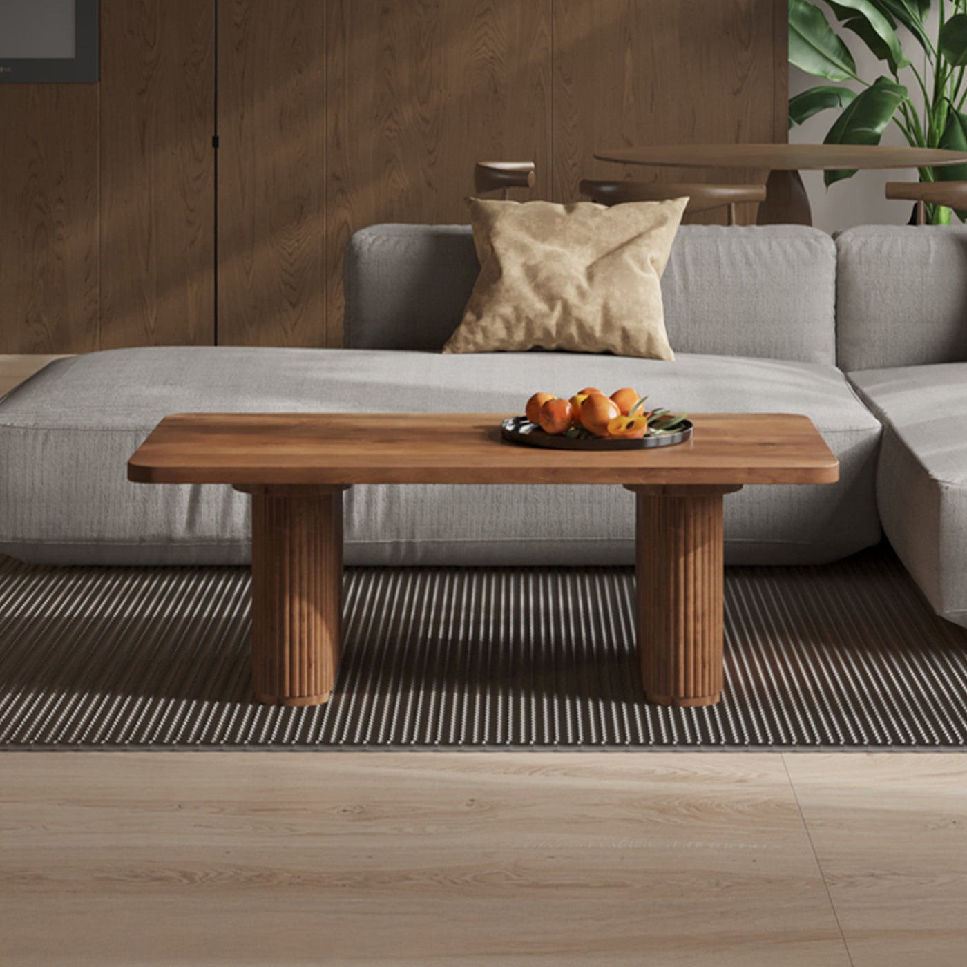 JEAN Table basse bois de manguier brun clair - Table basse - Mobilier Deco